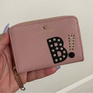 NWOT Kate Spade Hartley Lane Cassidy B Initial Zip Coin Wallet